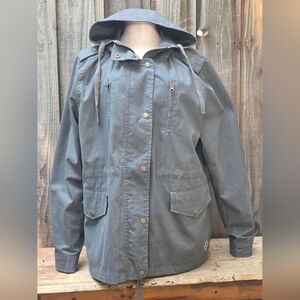Girls With Guns Cotton Conceal Carry Jacket L Grey Fully-lined Hooded XL